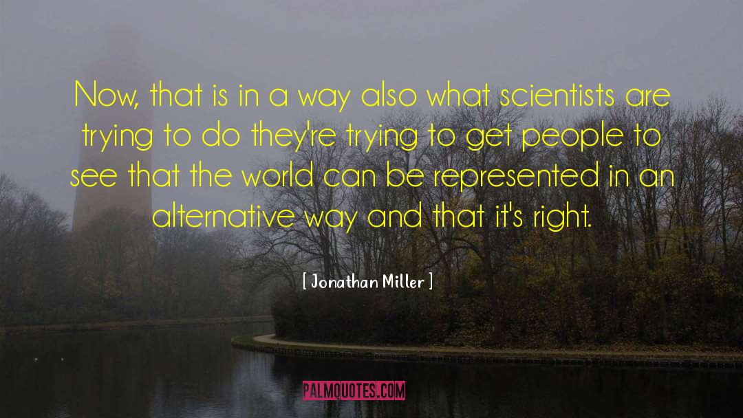 Alternative Routes quotes by Jonathan Miller