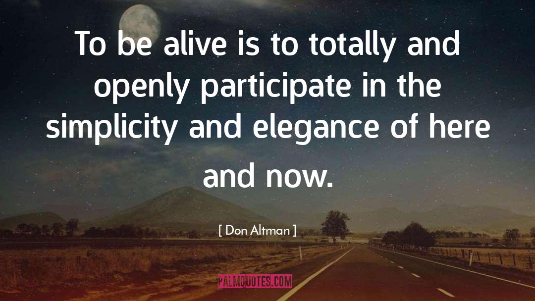 Altman quotes by Don Altman
