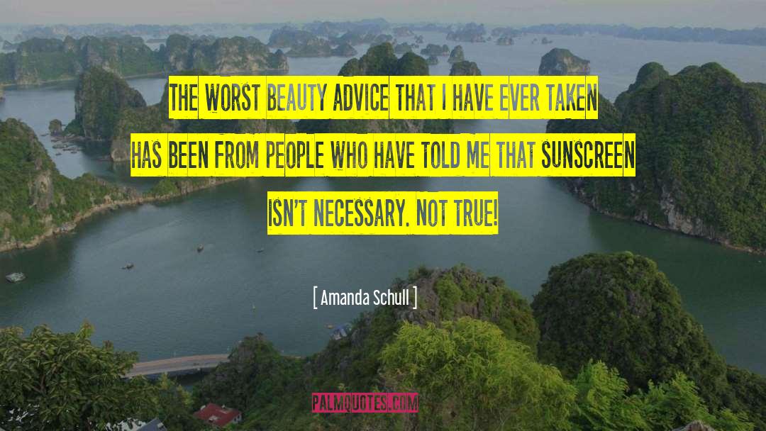 Altruist Sunscreen quotes by Amanda Schull