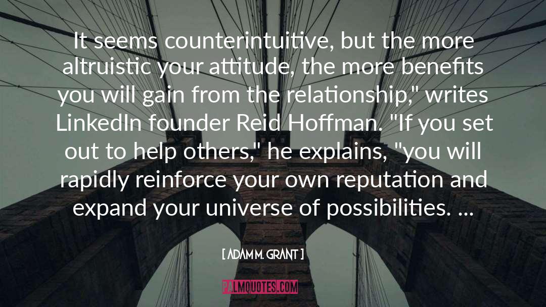 Altruistic quotes by Adam M. Grant