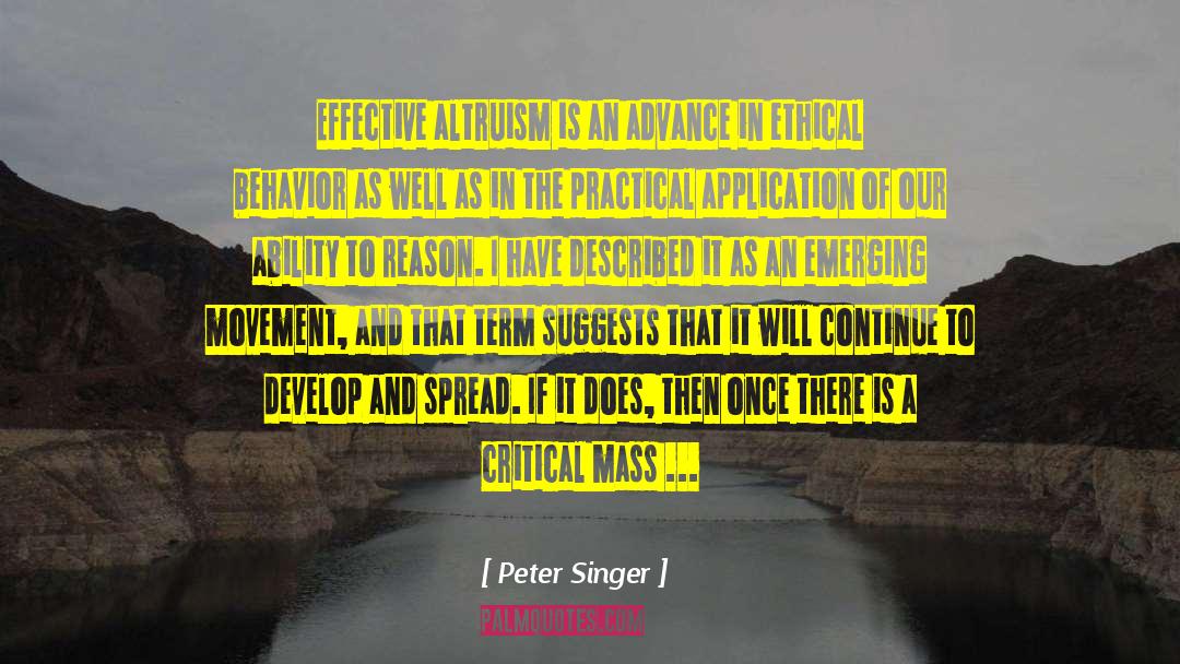 Altruists quotes by Peter Singer