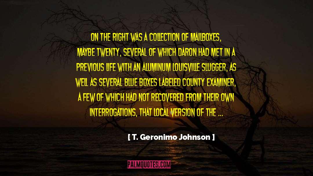 Aluminum quotes by T. Geronimo Johnson