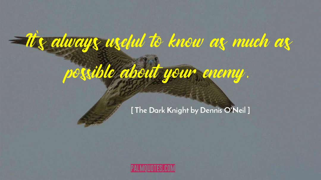 Always Arguing quotes by The Dark Knight By Dennis O'Neil