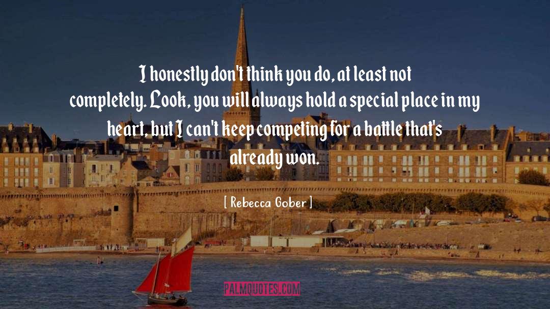 Always Competing quotes by Rebecca Gober