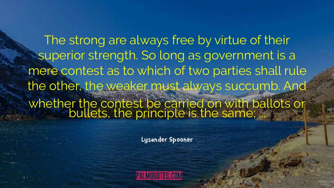 Always Free quotes by Lysander Spooner