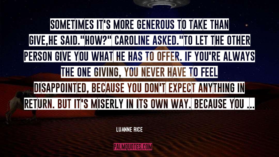 Always Improving quotes by Luanne Rice