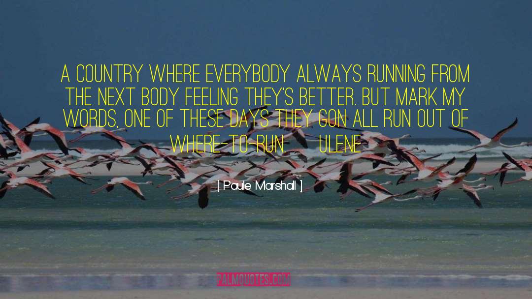 Always Running quotes by Paule Marshall