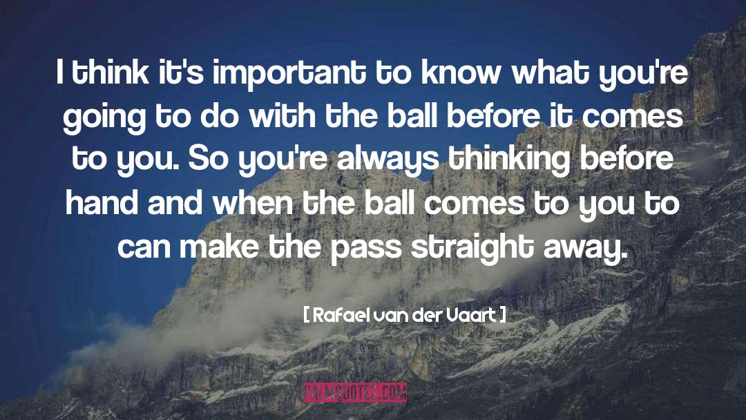 Always Thinking quotes by Rafael Van Der Vaart