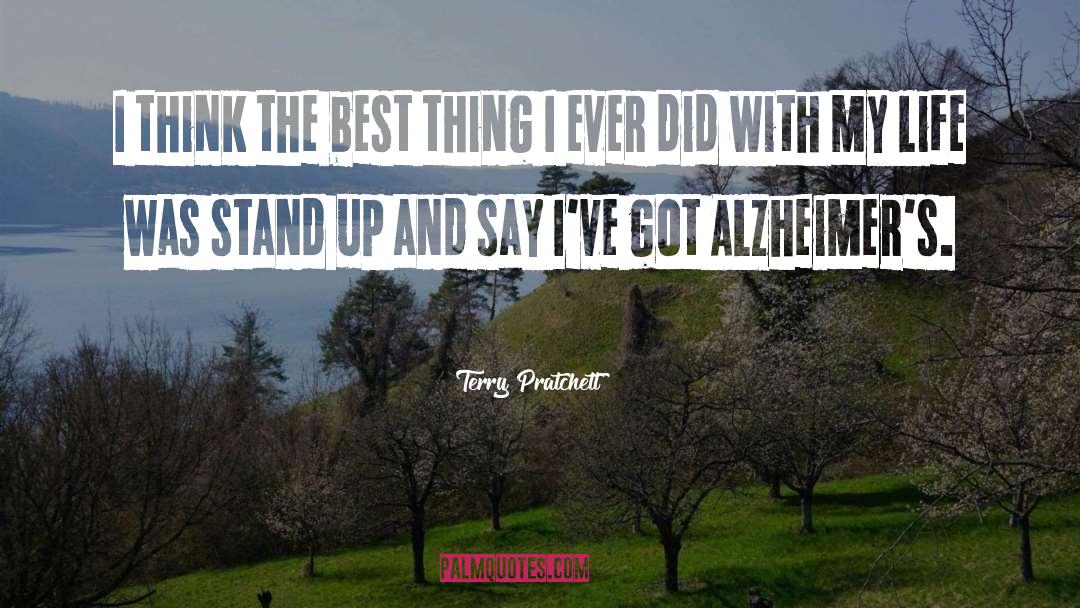 Alzheimer quotes by Terry Pratchett