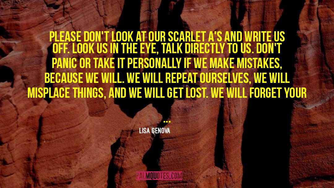 Alzheimer quotes by Lisa Genova