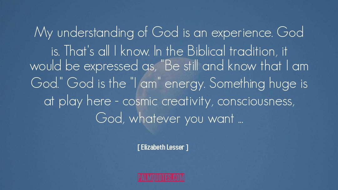 Am quotes by Elizabeth Lesser