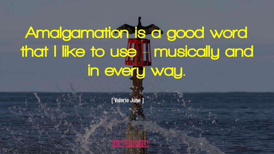 Amalgamation quotes by Valerie June