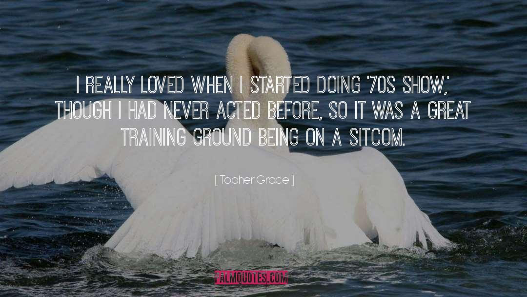 Amanda Grace quotes by Topher Grace