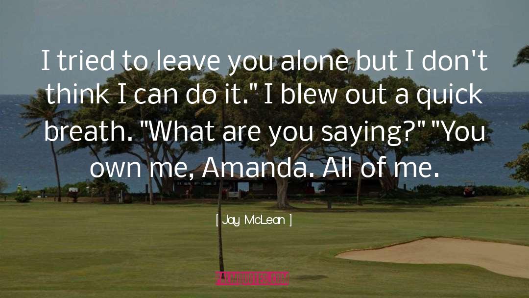Amanda quotes by Jay McLean