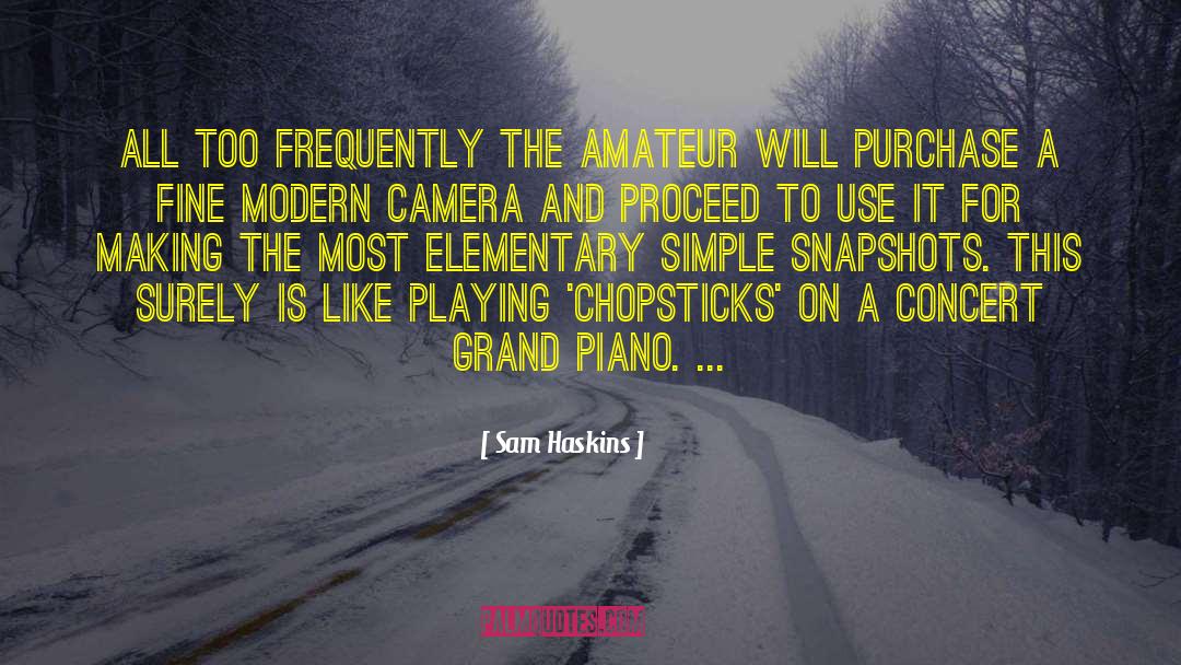 Amateur quotes by Sam Haskins