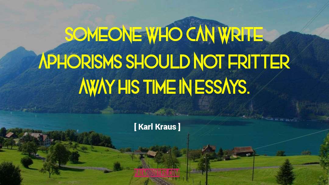 Amateur Writing quotes by Karl Kraus