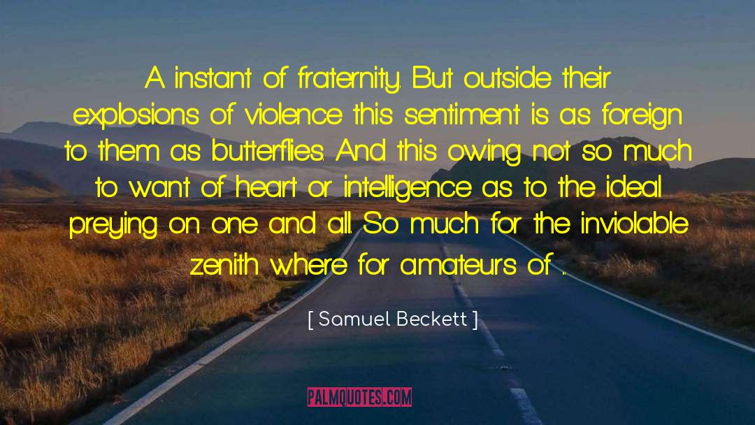 Amateurs quotes by Samuel Beckett