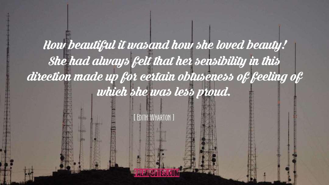 Amazing Beauty quotes by Edith Wharton