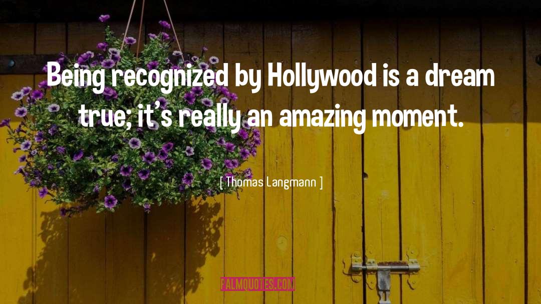 Amazing Moment quotes by Thomas Langmann