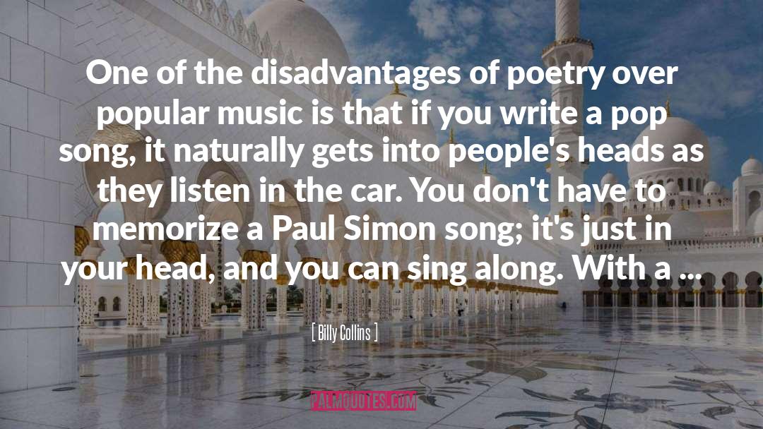 Amazing Song quotes by Billy Collins