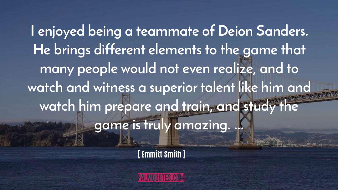 Amazing Talent quotes by Emmitt Smith