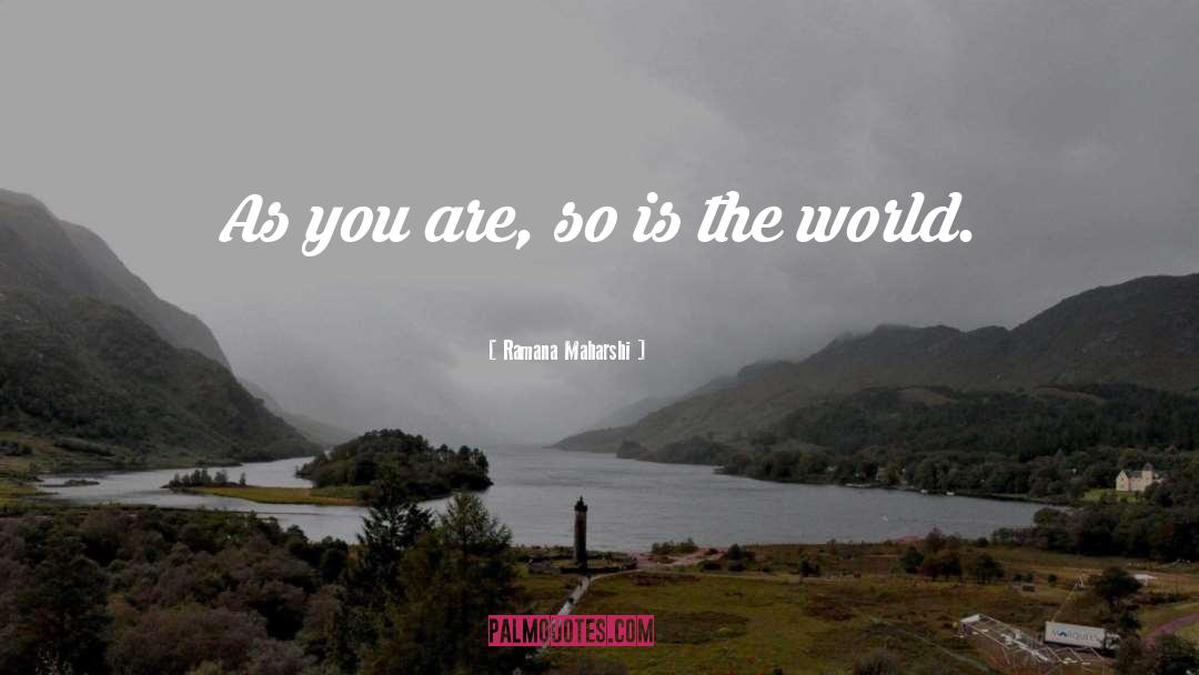 Amazing World quotes by Ramana Maharshi