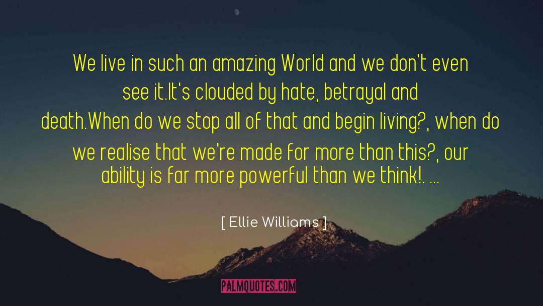 Amazing World quotes by Ellie Williams