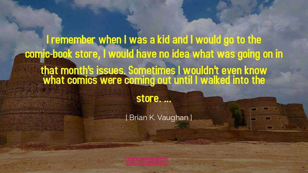 Amazon Kindle Book Store quotes by Brian K. Vaughan
