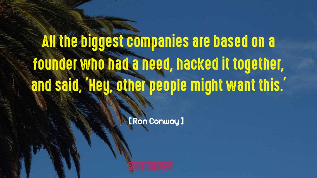 Amazon S Founder quotes by Ron Conway
