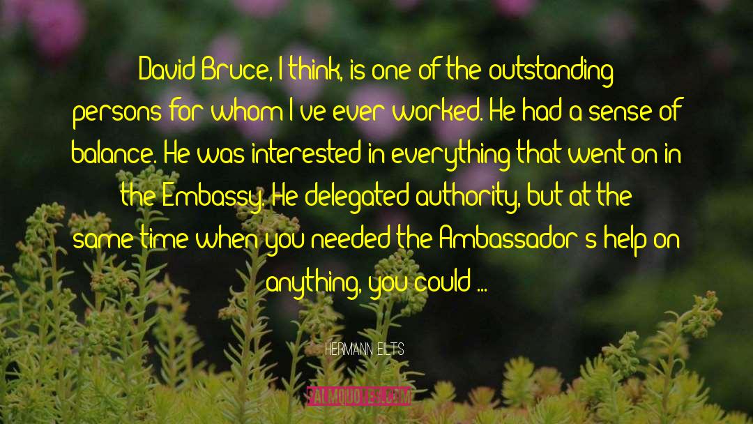 Ambassadors quotes by Hermann Eilts