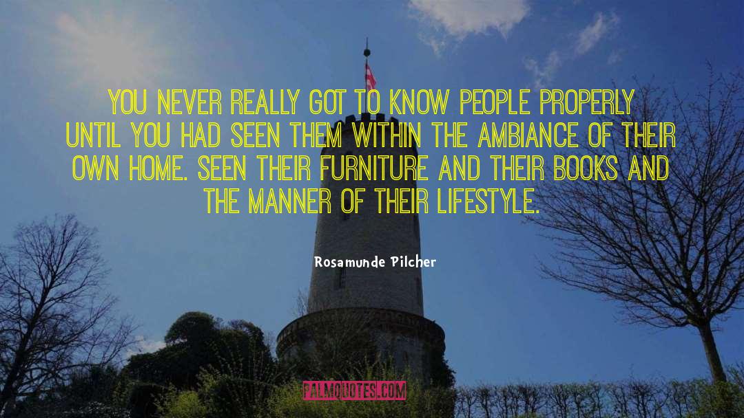 Ambiance quotes by Rosamunde Pilcher