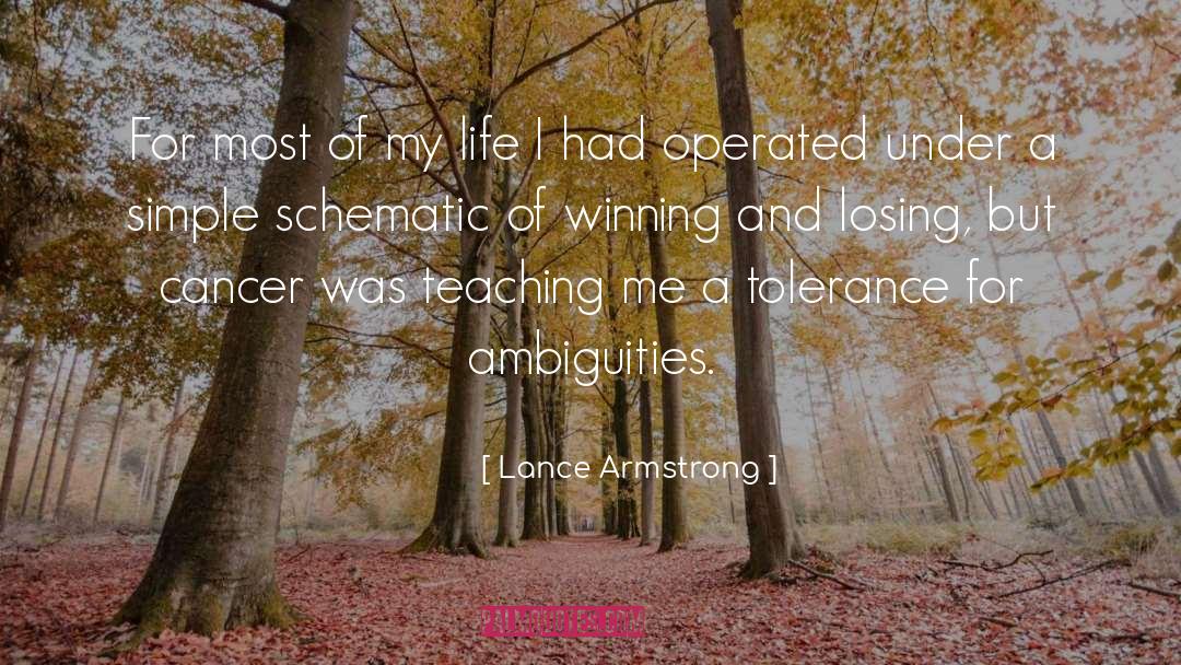 Ambiguities quotes by Lance Armstrong