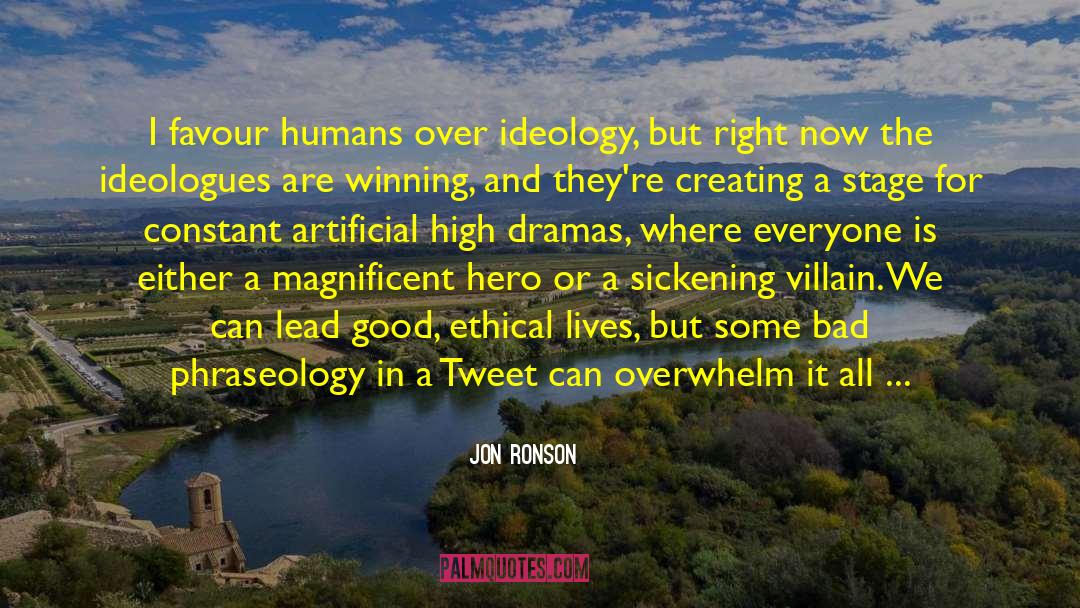 Ambiguous quotes by Jon Ronson