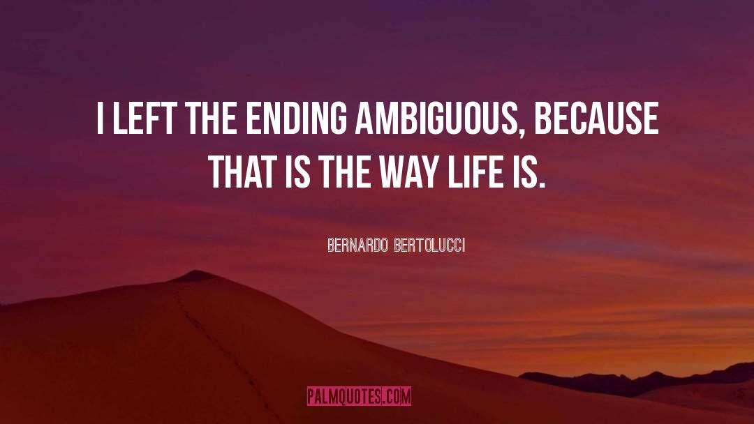 Ambiguous quotes by Bernardo Bertolucci