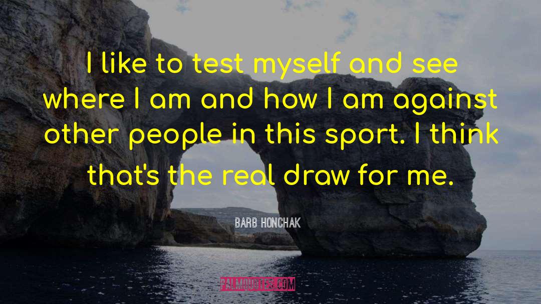Ambition In Sports quotes by Barb Honchak