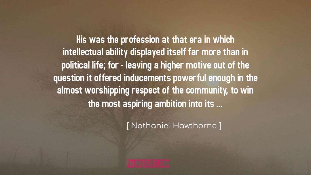 Ambition In Sports quotes by Nathaniel Hawthorne