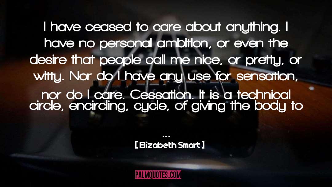 Ambition quotes by Elizabeth Smart