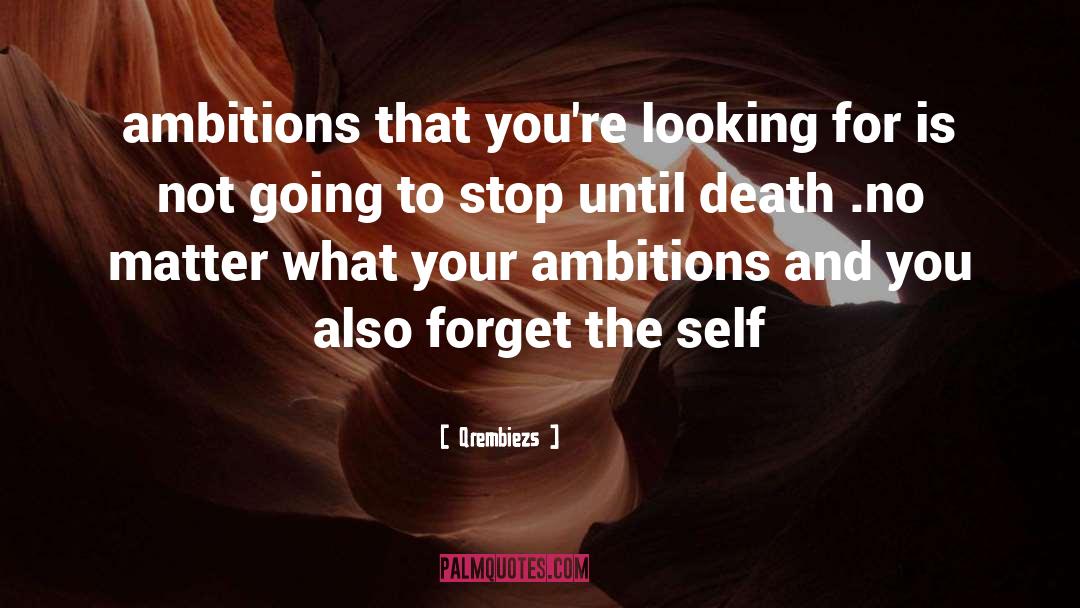 Ambitions quotes by Qrembiezs
