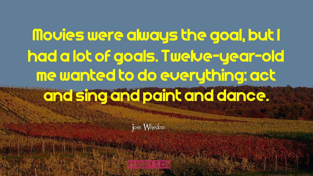 Ambitious Goals quotes by Joss Whedon