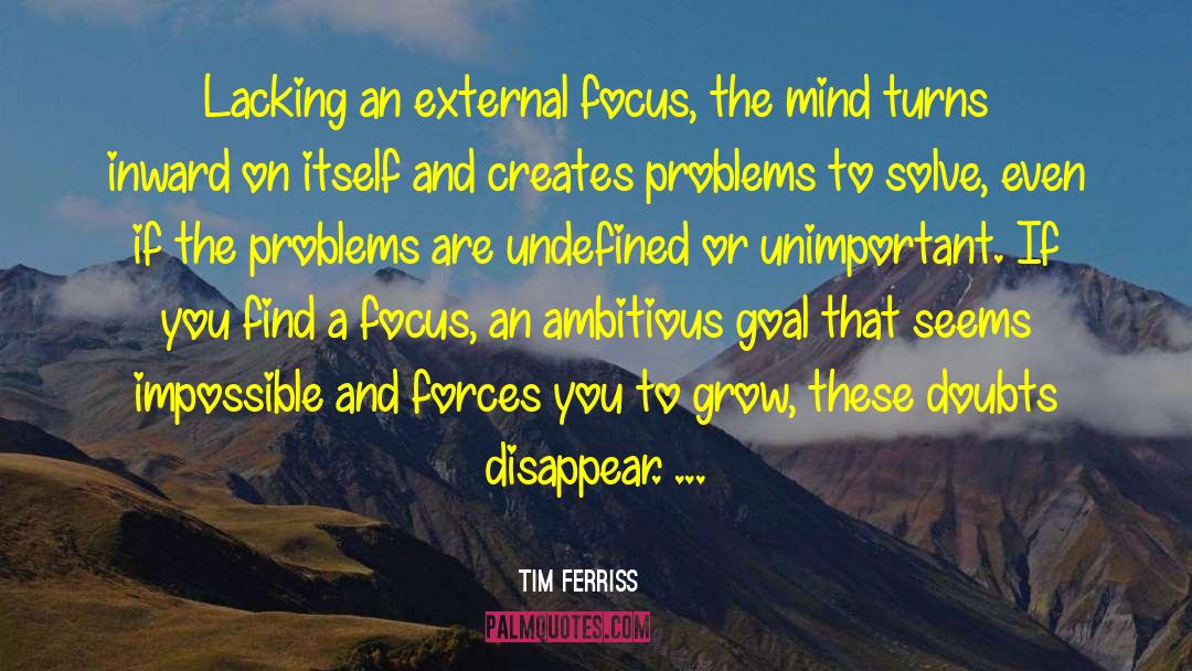 Ambitious Goals quotes by Tim Ferriss