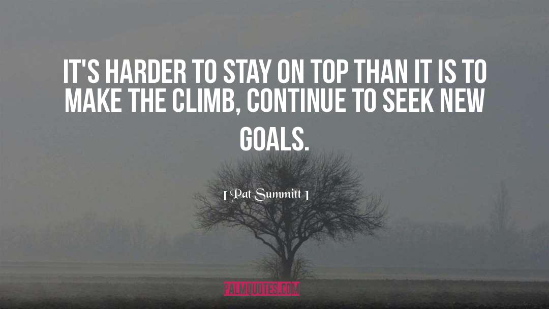 Ambitious Goals quotes by Pat Summitt