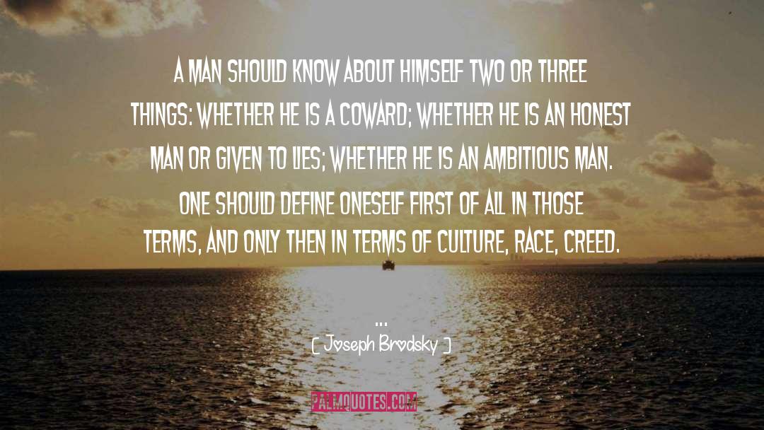 Ambitious Man quotes by Joseph Brodsky