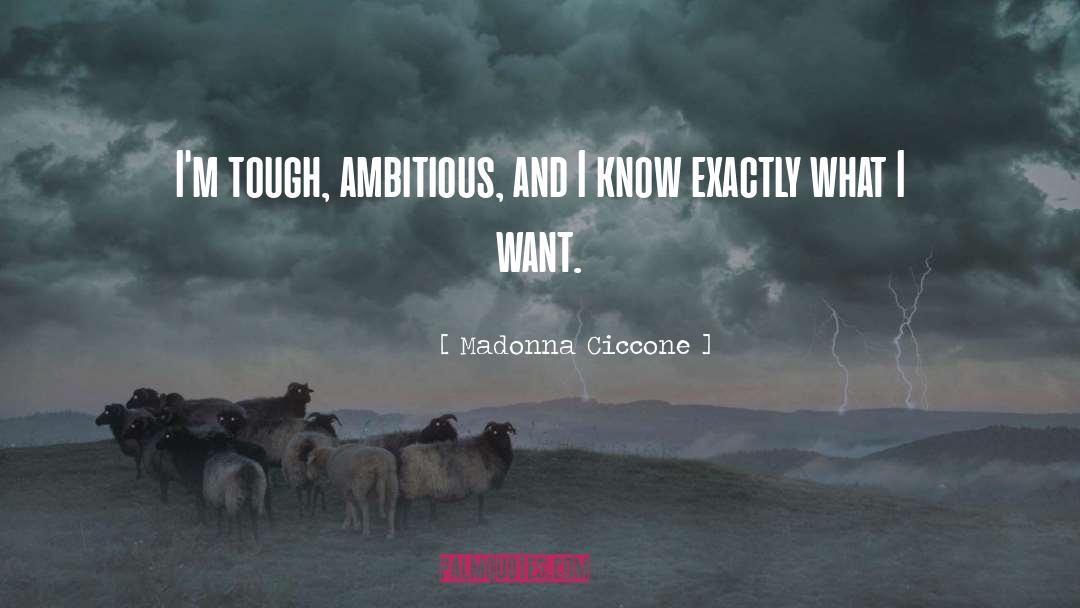 Ambitious quotes by Madonna Ciccone