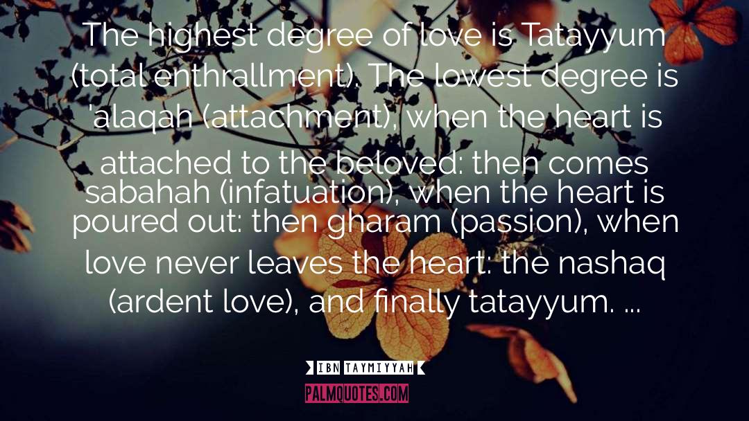 Ambivalent Attachment quotes by Ibn Taymiyyah