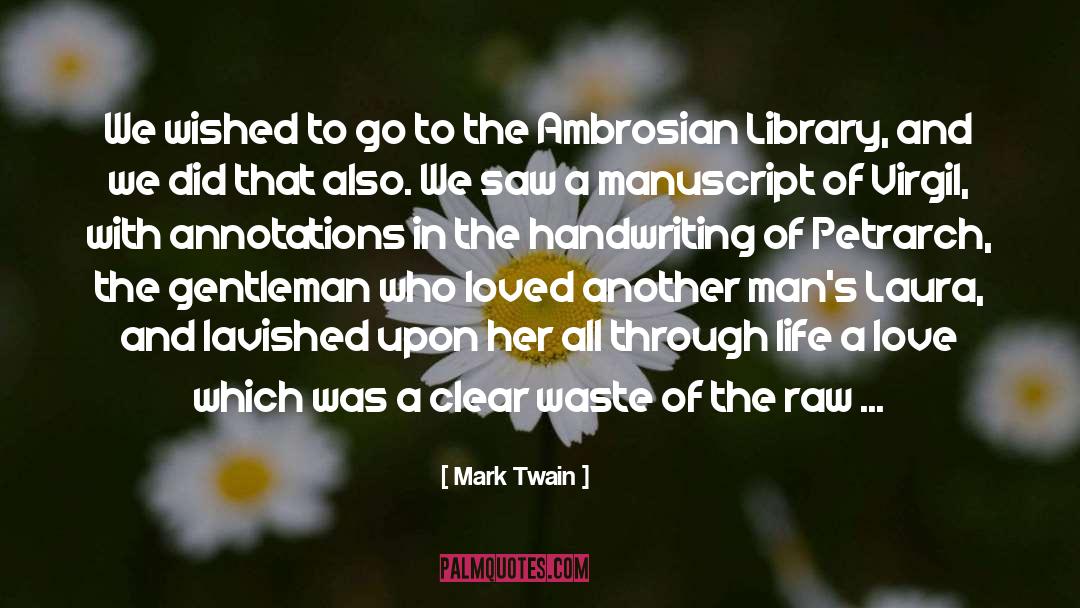 Ambrosian Library quotes by Mark Twain