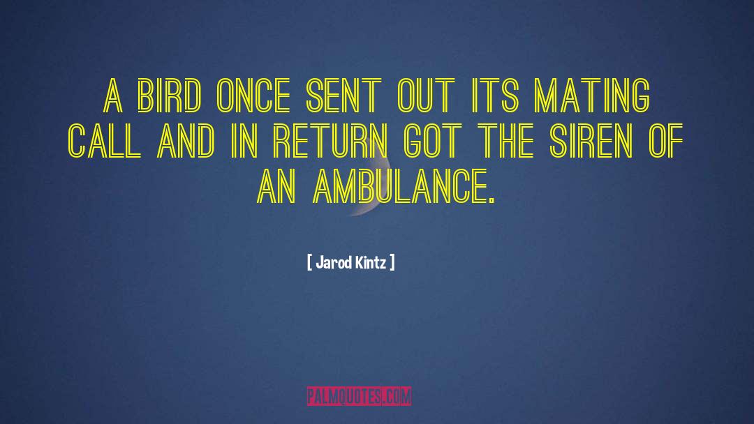 Ambulance quotes by Jarod Kintz