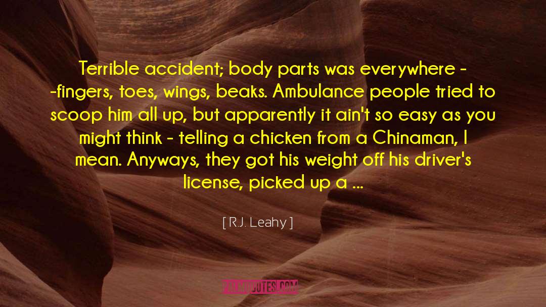 Ambulance quotes by R.J. Leahy