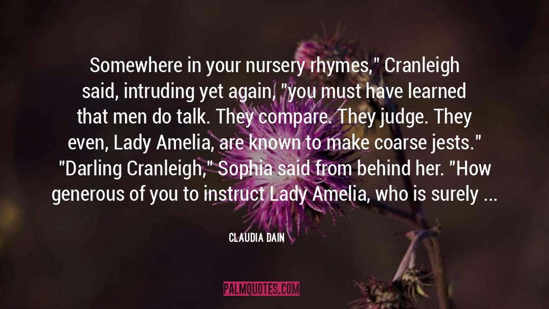 Amelia Maylock quotes by Claudia Dain