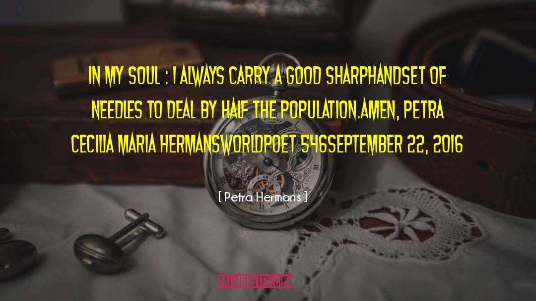 Amen quotes by Petra Hermans