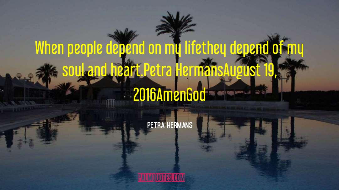 Amen quotes by Petra Hermans